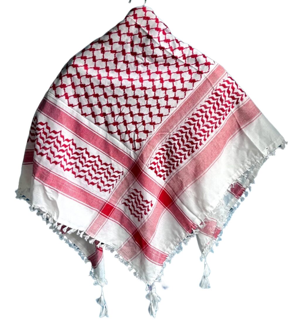 2579 AKG Palestine Keffiyeh Shemagh Unisex Scarf 48x48 Cotton Arafat Hatta